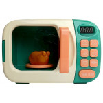 Rotujúca mikrovlnná rúra krémovo-modrá